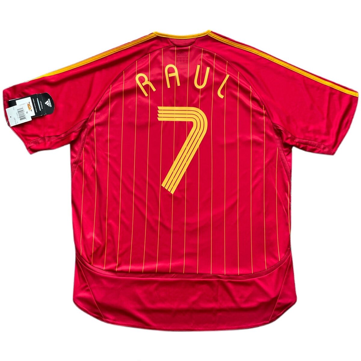 2006/07 Spain Home Jersey #7 Raul Gonzalez XL Adidas World 2006/07 Spain Home Jersey #7 Raul Gonzalez XL Adidas World