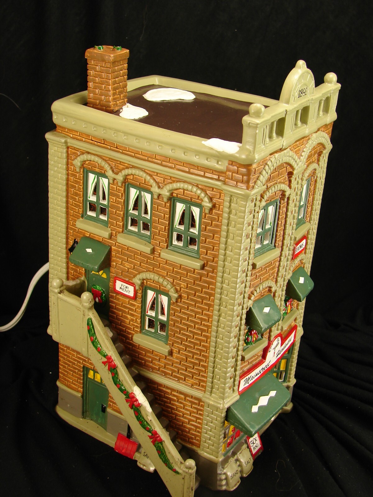 Vintage Dept 56 Snow Village MAIN STREET HARDWARE STORE'90 TAIWAN