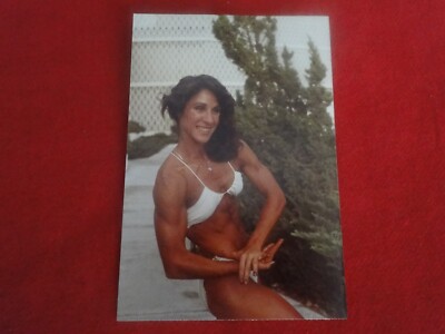 Vintage Female 1980s 4 x 6 Bodybuilding Muscle Woman Photo Kathy Cosentino   WBa