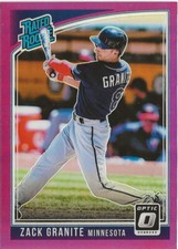 2018 Panini Donruss Optic Zack Granite Purple Prizm SP RC #62