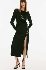 BLOGGER FAV | ZARA LEAF SATIN EFFECT DRESS ALL SIZE
