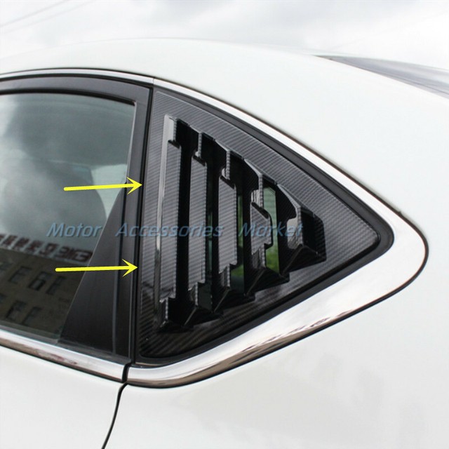 New Carbon Fiber Style Window Louvers For Nissan Sentra Sedan 20132019