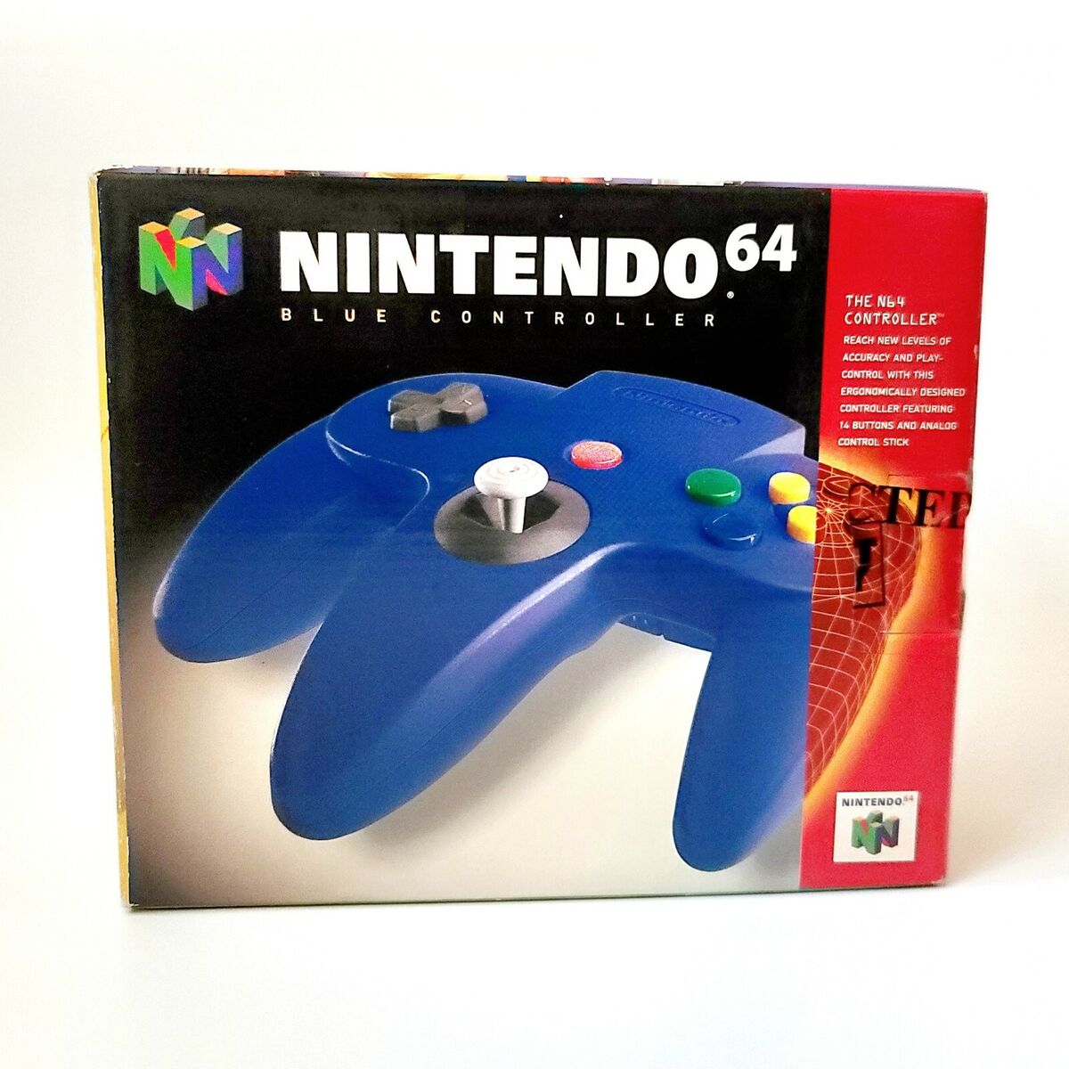 Authentic Nintendo 64 Blue Controller Empty Box Only No Authentic Nintendo 64 Blue Controller Empty Box Only No