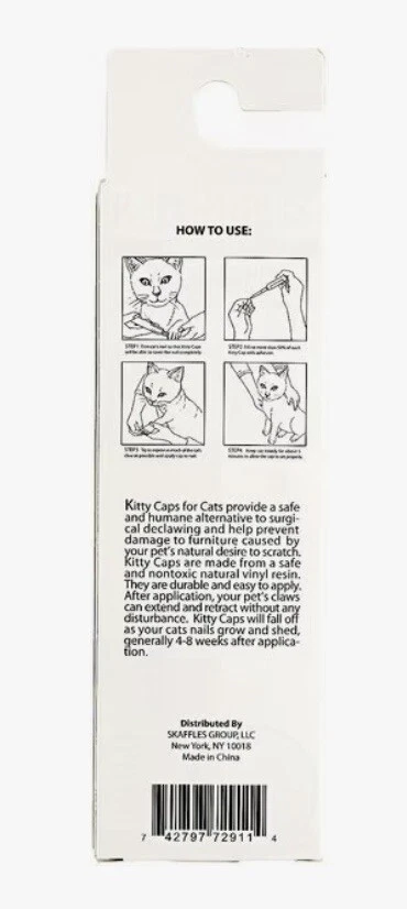 400 gorras para gatitos lindas tapas para uñas para gatos púrpura caliente y rosa caliente X-pequeñas menores de 5# Foto 3 de 4