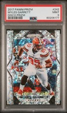 2017 Panini Prizm Myles Garrett #242 Disco Prizm RC  PSA 9 Mint SSP🔥