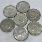 Silver Kennedy Half Dollars 1969 Silver Coins Lot Of 7 Beautiful Coins