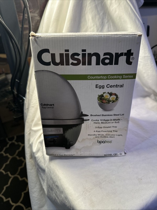 Cuisinart CEC10 Countertop Cooking Series EggCentral Brushed Stainless Steel Lid