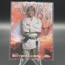 2025 Topps Chrome Star Wars Luke Skywalker RayWave Refractor Card# 83
