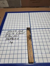 Black and White Ebony  Wood turning  blank   1 1/4 " x 1 1/4 " x 12   " EBW243