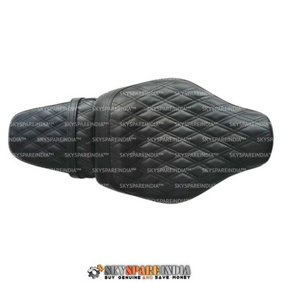 Front And Rear Seat Leather Compatible With Royal Enfield Supper Meteor 650cc