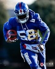 Bobby Okereke Running Action New York Giants 8x10 NFL Football Photo