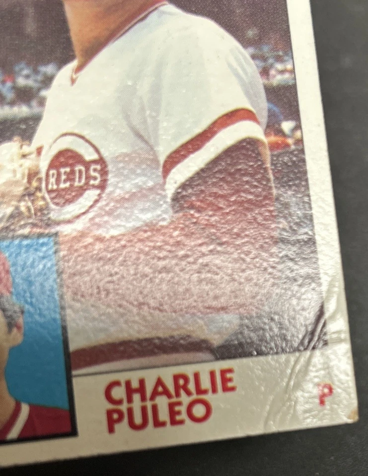 1984 Topps Charlie Puleo Baseball Card #273 Reds Pitcher Poor Creased O/C - Image 3 of 4