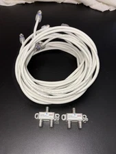 TRITON RG6 AT&T DIRECTV APPROVED 18AWG COAX COAXIAL CABLE 5 x 6ft PCT-D32 2-Way