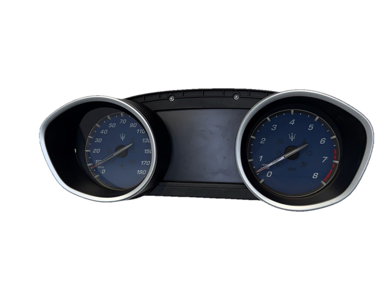2014-2017 Maserati Ghibli M157 3.0L instrument cluster speedometer OEM 670036109