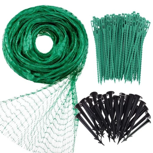 Green anti Bird Squirrel Reusable Mesh Net Garden Fruit Tree Netting, 13X33Ft - Picture 1 of 7
