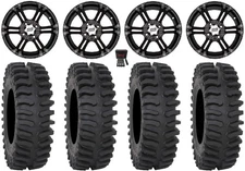 ITP SS212 14" Wheels Black 30" XT400 Tires Textron Wildcat XX