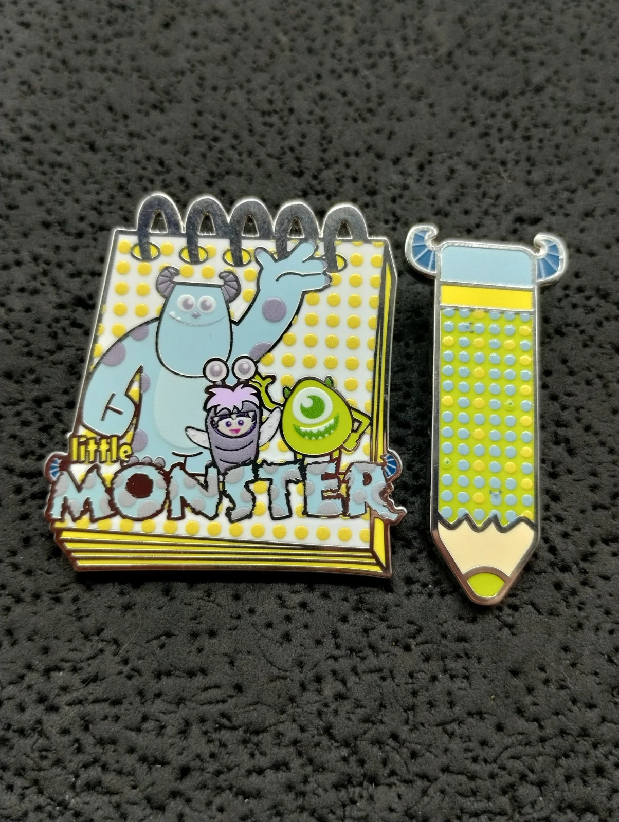 Loungefly Disney Sulley Mike Boo Monsters Inc Pixar Notepads And Pencils Pin Set