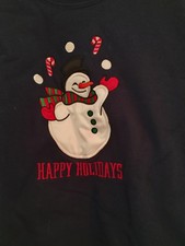 Christmas/Holiday Sweatshirt Size Small-Snowman