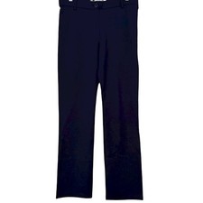 Betabrand Navy Blue Yoga Style Stretch Classic Straight Dress Pants Womens L