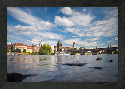 Karlsbrücke Prag gerahmtes Wandbild Poster Leinwanddruck Bild