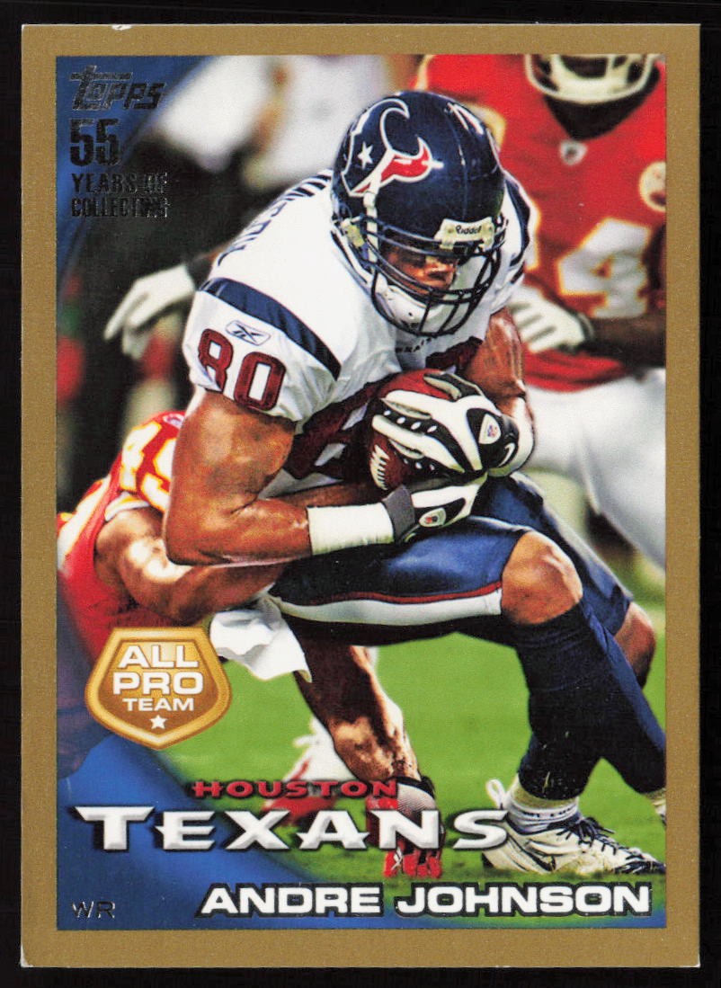 Andre Johnson 2010 Topps Gold #78 #/2010 - Houston Texans