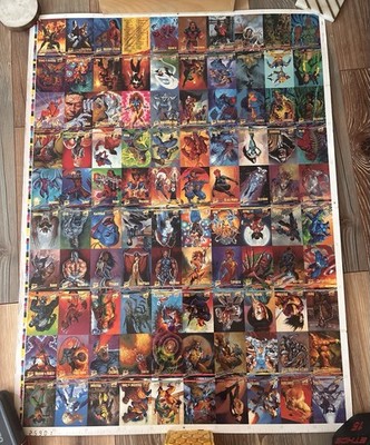 Joe Jusko Signed Uncut Proof Sheet Marvel Fleer X-Men Wolverine 1996 w JSA COA