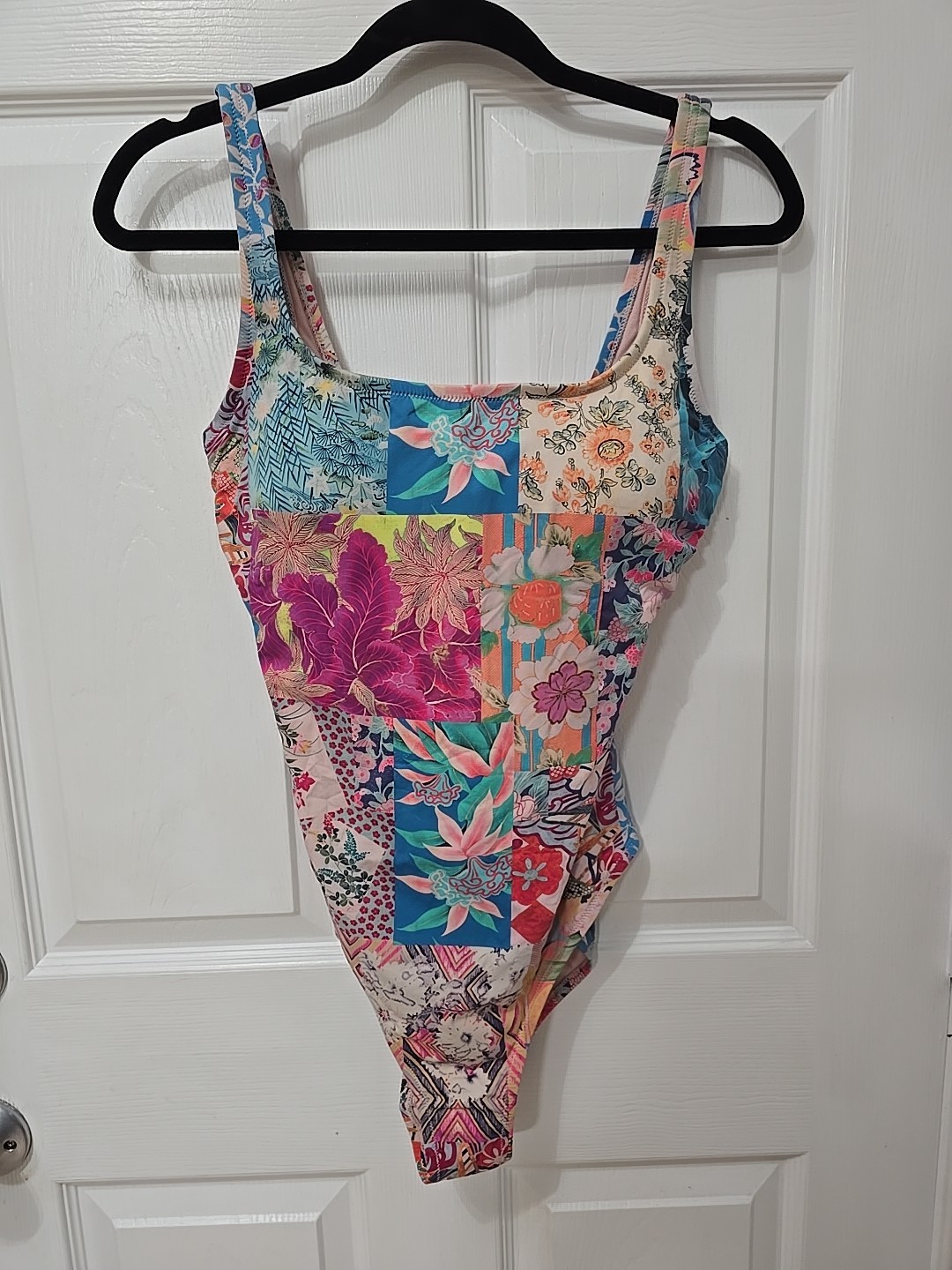 Johnny Was Barcelona Tank One Piece Swimsuit Size Large  New Without Tags