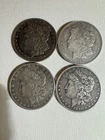 4 Morgan Silver Dollars 1883 1883 1891 1921 90% Silver US Coin Lot