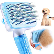 Pet Hair Remover Comb Self-Cleaning Massage Deshedding Dog  Cat Grooming Brush