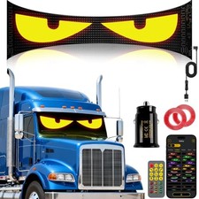 LED Eyes for Truck Windshield, 52.4  7.6" Devil Eyes Light 19 133CM/52.4 7.6"