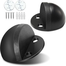 Door Stop, Adhesive Floor Door Stopper for Bottom of Door Stainless Steel No Dri