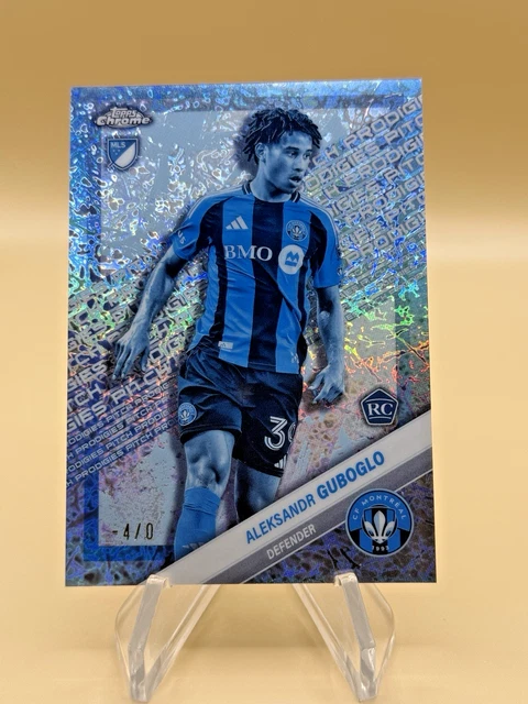 2025 Topps MLS Chrome Aleksandr Guboglo Frozenfractor -4/0 RC SP #191