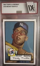 1952 Topps Mickey Mantle Rookie Card #311 🔥REPRINT🔥MLB Baseball Hall of Famer 