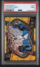 2022 PANINI SELECT GOLD Wave #227 STEPHEN CURRY 9/10 PSA-9 Mint
