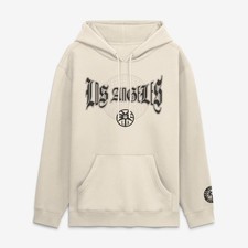 Men's Fanatics  Cream Los Angeles Sparks Legacy Fleece Pullover Hoodie