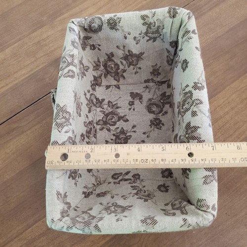 Ancienne brindille de vanité doublée panier 10x7x5 - Photo 8/12