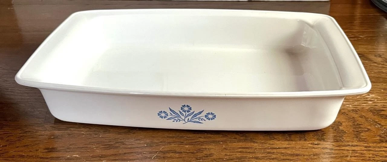 Corning Ware Blue Cornflower Rectangular Baking Dish 12”x7.5” #128-reg