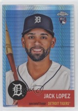 2022 Topps Chrome Platinum Anniversary Prism Refractor Jack Lopez #135 0i1b