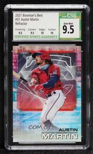2021 Bowman's Best Refractor Austin Martin #51 CSG 9.5 Gem Mint 1b9