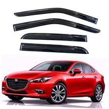 Rain Guards Fit for Out-Channel Window Visors Vent Wind 2014-2018 Mazda 3