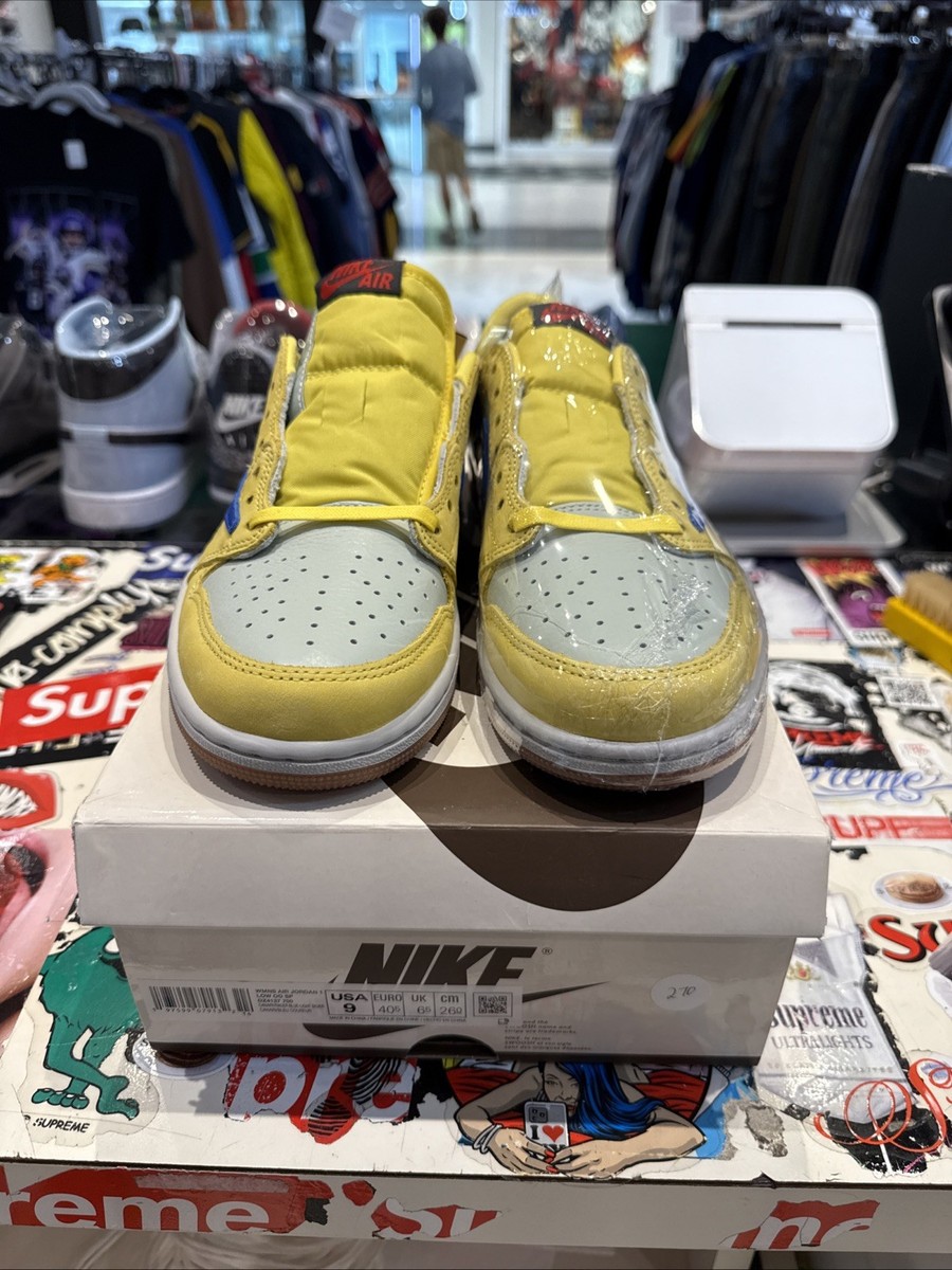 Size 9 - Travis Scott x Air Jordan 1 Retro OG SP Low Canary W | eBay