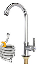 Cold Water Faucet Only, High Arc Single Handle One Hole Faucet for Kitchen Garde
