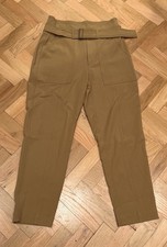 Banana Republic Pants Women's 6 Brown Refined Utility High Rise Tapered Belted