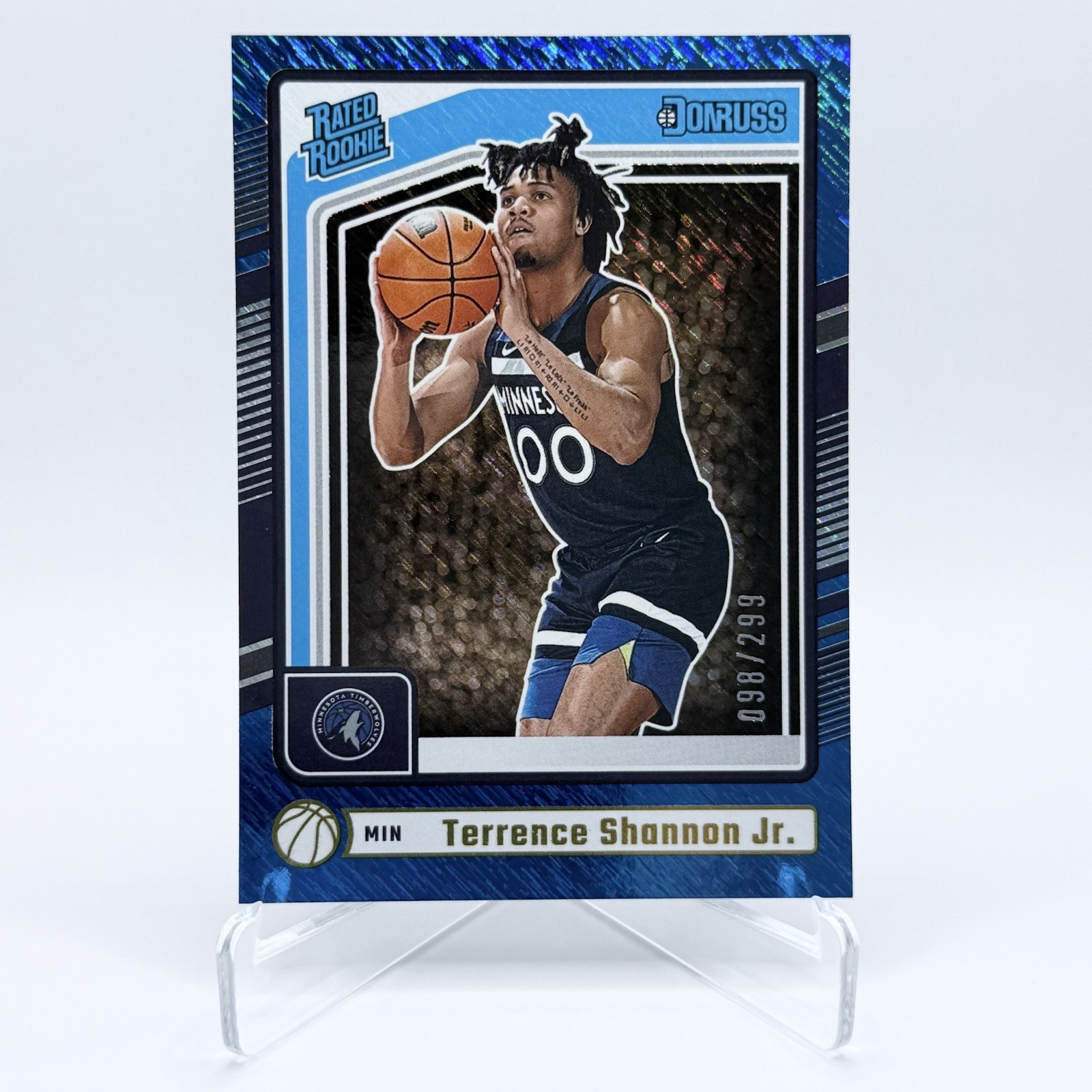 2024-25 Donruss Terrence Shannon Jr. TSJ Storm /299 RC Timberwolves #226