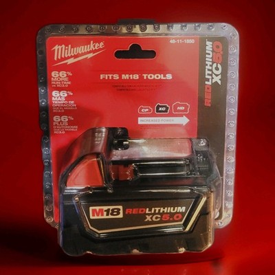 Milwaukee M18 REDLITHIUM XC5.0 18V 5Ah Li-Ion Battery 48-11-1850