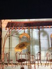 Large Signed Curtis Jere Brass & Copper Wall Sculpture Outdoor Cafe Paris Bistro — photo 5