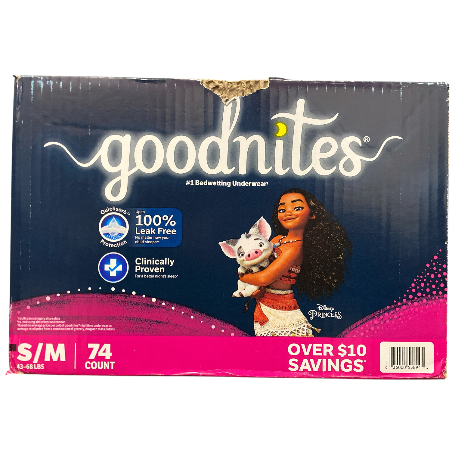 Goodnites Nighttime Bedwetting Underwear for Girls, S/M, 74c