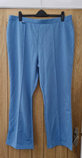 Nwt blue stretch pull on trousers plus size 24 Wardrobe 30'' leg