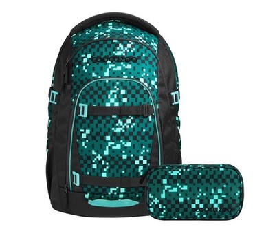 Coocazoo, Schulrucksack-Set MATE Pixel Blox 2-teilig