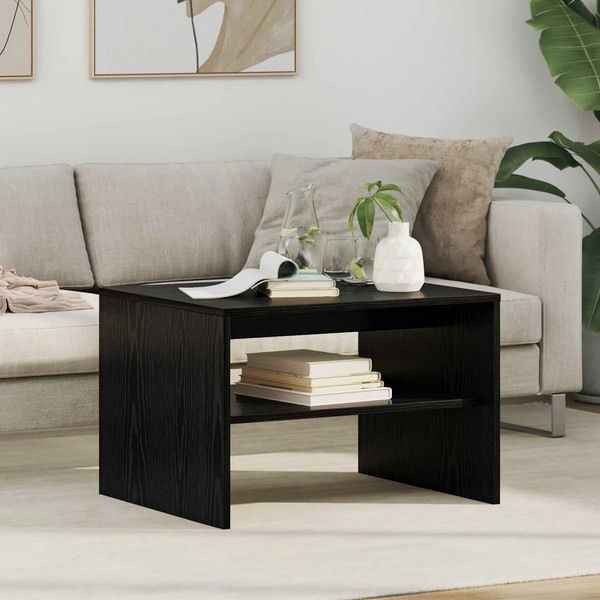 Couchtisch Schwarz Eichen-Optik 60 X 50 X 40 Cm Holzwerkstoff-image